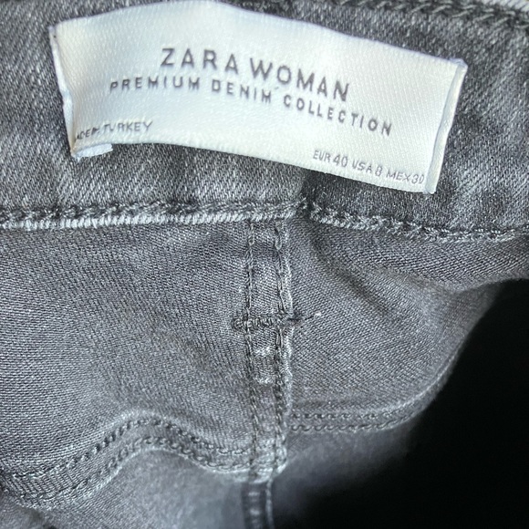 Grey Zara Woman Jeans Size USA 8 Premium Collection - Picture 3 of 6